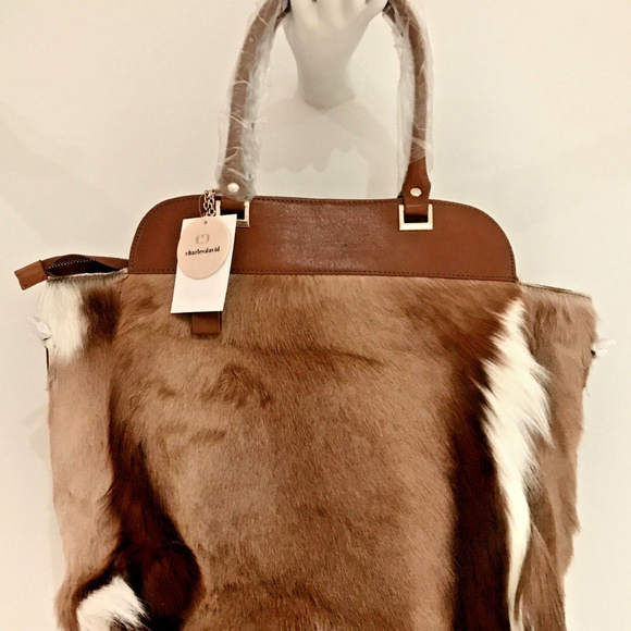 NWT Charles David- Unique Springbok Totebag - Picture 4 of 5